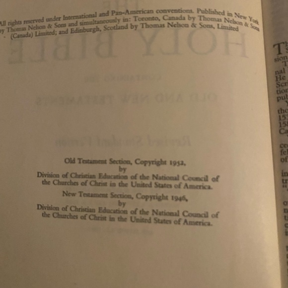Holy Bible 1952 revised king james - Picture 8 of 12